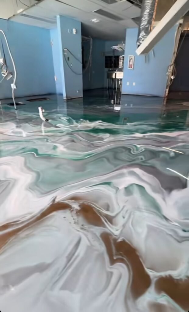 Restaurant Metallic Epoxy Floor