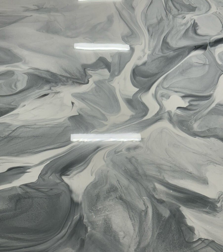 Light Grey Metallic Epoxy Floor – Mercer Island