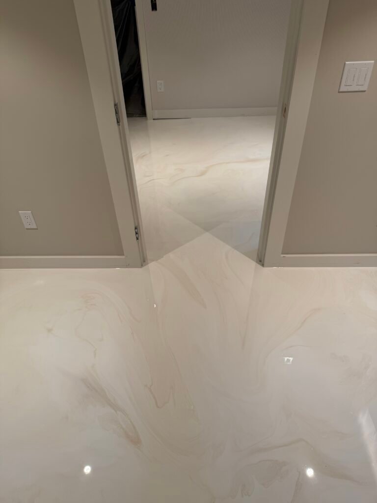 Salon Metallic Epoxy Floor