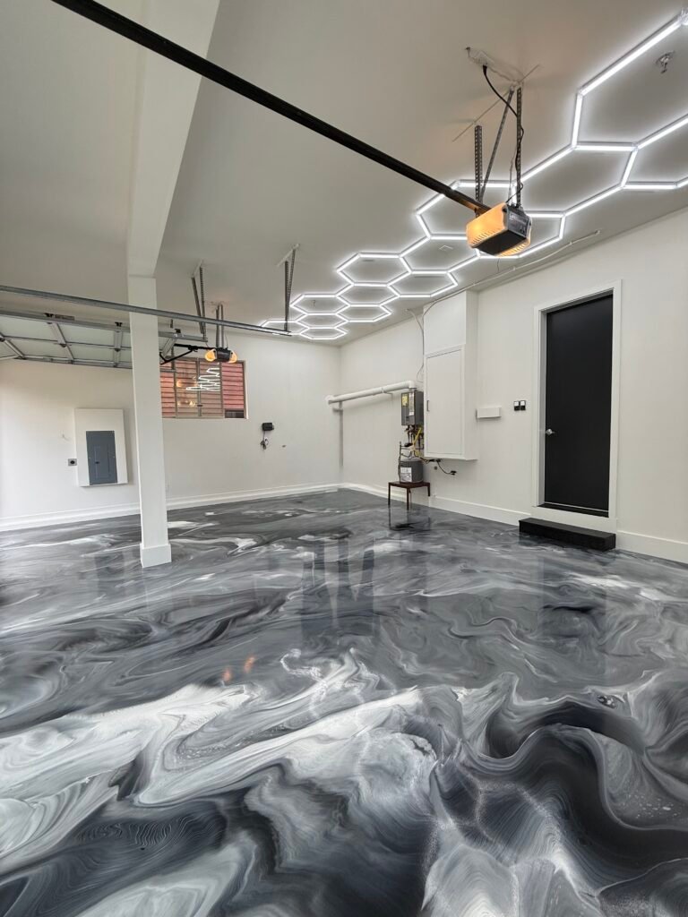 Garage Metallic Epoxy Floor